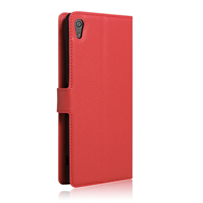 CaseUp Sony Xperia XA Cüzdanlı Suni Deri Kılıf Kırmızı