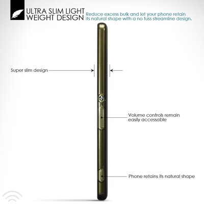 CaseUp Sony Xperia XA Kılıf Transparent Soft Siyah