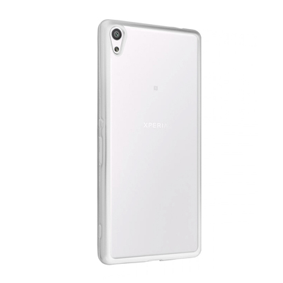 CaseUp Sony Xperia XA Ultra Lazer Kesim Silikon Kılıf Gümüş