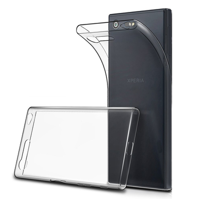 Caseup Sony Xperia XZ Premium Kılıf Transparent Soft Pembe