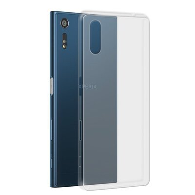 CaseUp Sony Xperia XZ Kılıf Transparent Soft Mavi