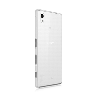 CaseUp Sony Xperia Z5 Premium Kılıf Transparent Soft Beyaz