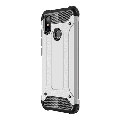 CaseUp Xiaomi Mi 8 Kılıf Tank Gümüş