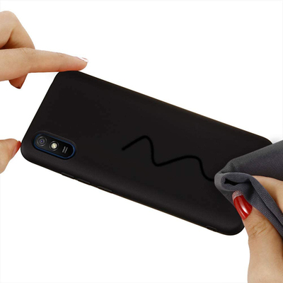 CaseUp Xiaomi Redmi 9A Kılıf Matte Surface Siyah