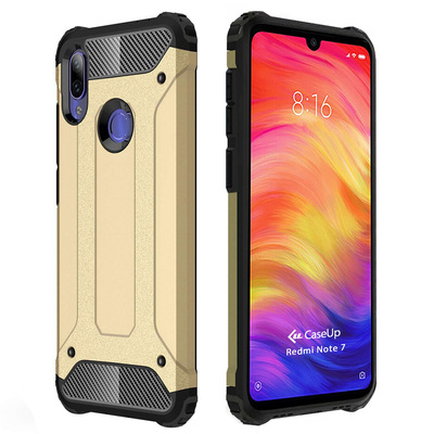 CaseUp Xiaomi Redmi Note 7 Kılıf Tank Gold