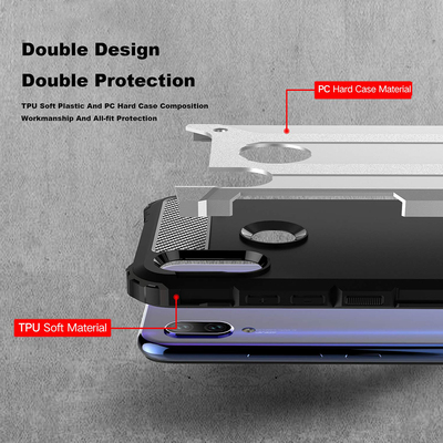CaseUp Xiaomi Redmi Note 7 Kılıf Tank Siyah