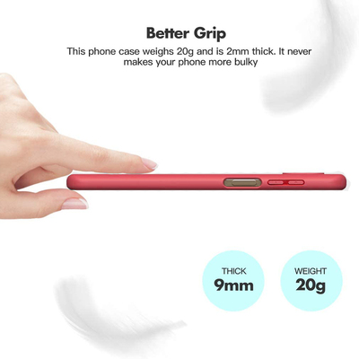 CaseUp Xiaomi Redmi Note 9 Kılıf Matte Surface Kırmızı