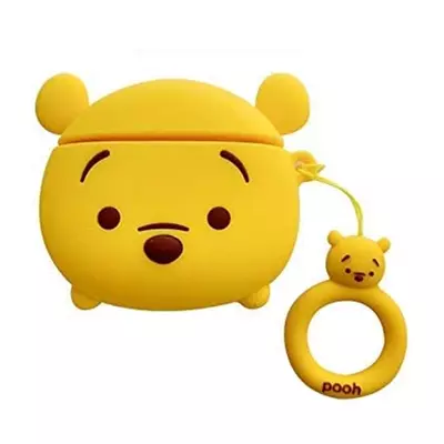 Microsonic AirPods 1. Nesil / 2. Nesil Kılıf Cartoon Figürlü Silikon Ayı Winnie