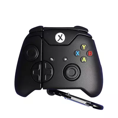 Microsonic AirPods 1. Nesil / 2. Nesil Kılıf Cartoon Figürlü Silikon Xbox Gamepad Siyah
