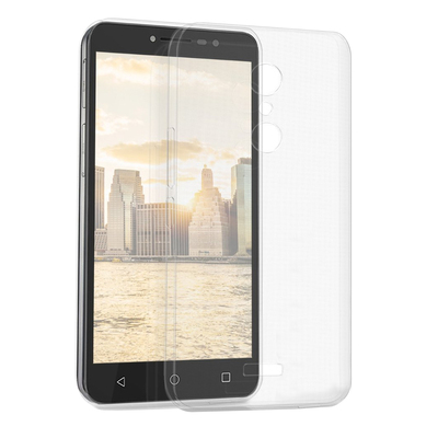 Microsonic Alcatel A3 XL Kılıf Transparent Soft Beyaz