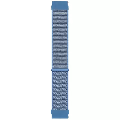 Microsonic Amazfit Bip 3 Hasırlı Kordon Woven Sport Loop Mavi