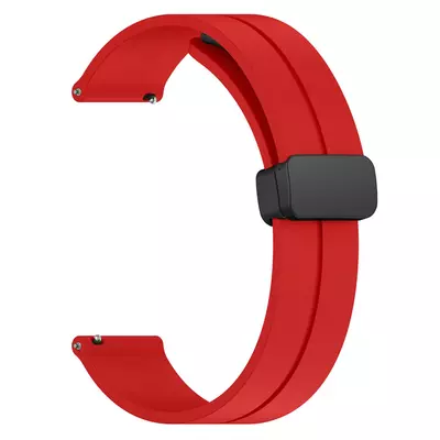 Microsonic Amazfit Bip 3 Pro Kordon Ribbon Line Kırmızı