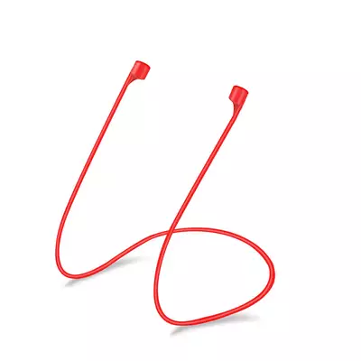 Microsonic Apple AirPods 1. Nesil / 2. Nesil Neck Rope Silicone Kırmızı