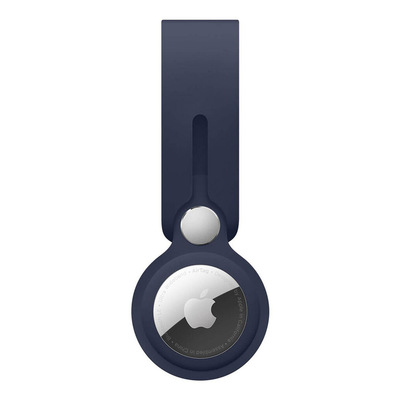Microsonic Apple AirTag Silicon Loop Key Ring Kılıf Lacivert