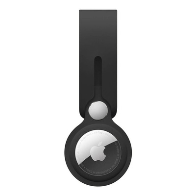 Microsonic Apple AirTag Silicon Loop Key Ring Kılıf Siyah