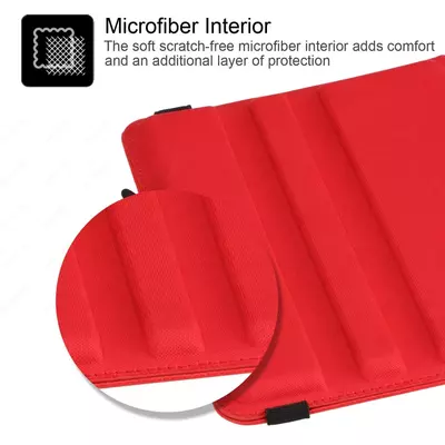 Microsonic Apple iPad 10.2'' 9. Nesil (A2602-A2604-A2603-A2605) Kılıf 360 Rotating Stand Deri Kırmızı