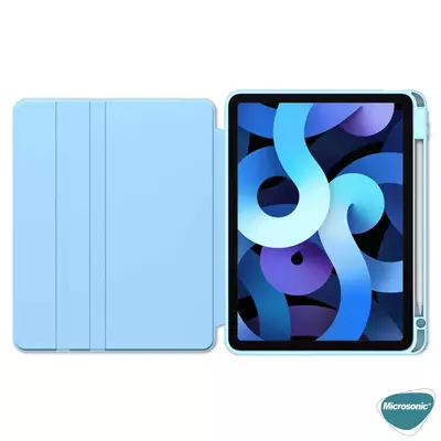 Microsonic Apple iPad 10.Nesil 10.9`` Kılıf (A2696-A2757-A2777) Regal Folio Mavi
