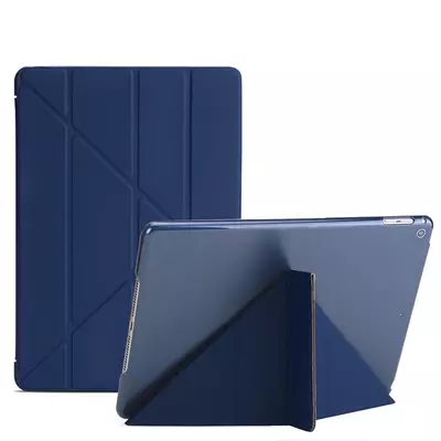 Microsonic Apple iPad 10.2'' 7. Nesil (A2197-A2200-A2198) Folding Origami Design Kılıf Lacivert