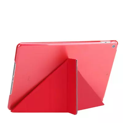 Microsonic Apple iPad 10.2'' 9. Nesil (A2602-A2604-A2603-A2605) Folding Origami Design Kılıf Kırmızı