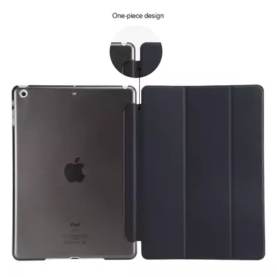 Microsonic Apple iPad 9.7 2017 (A1822-A1823) Smart Case ve arka Kılıf Gümüş