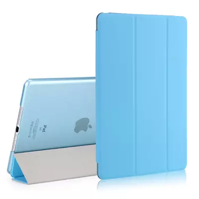 Microsonic Apple iPad 9.7 2017 (A1822-A1823) Smart Case ve arka Kılıf Mavi