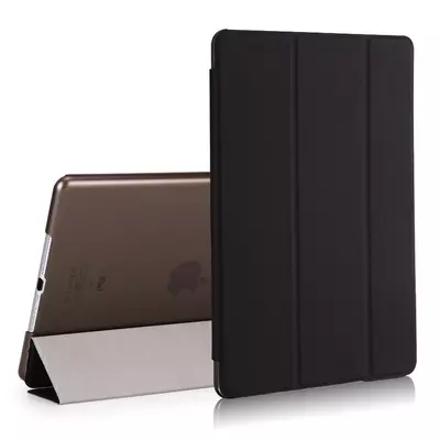 Microsonic Apple iPad 9.7 2017 (A1822-A1823) Smart Case ve arka Kılıf Siyah