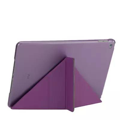 Microsonic Apple iPad Air 2 (A1566-A1567) Folding Origami Design Kılıf Mor