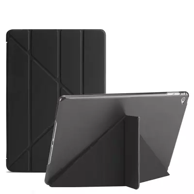 Microsonic Apple iPad Air 2 (A1566-A1567) Folding Origami Design Kılıf Siyah