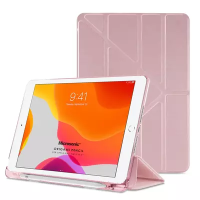 Microsonic Apple iPad Air 3 10.5'' 2019 Kılıf (A2152-A2123-A2153-A2154) Origami Pencil Rose Gold