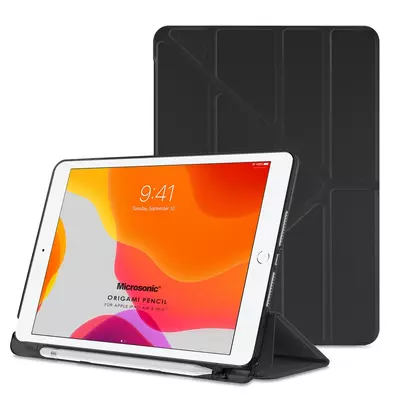 Microsonic Apple iPad Air 3 10.5'' 2019 Kılıf (A2152-A2123-A2153-A2154) Origami Pencil Siyah
