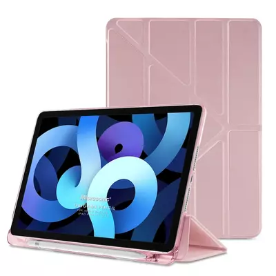 Microsonic Apple iPad Air 4. Nesil Kılıf (A2316-A2324-A2325-A2072) Origami Pencil Rose Gold