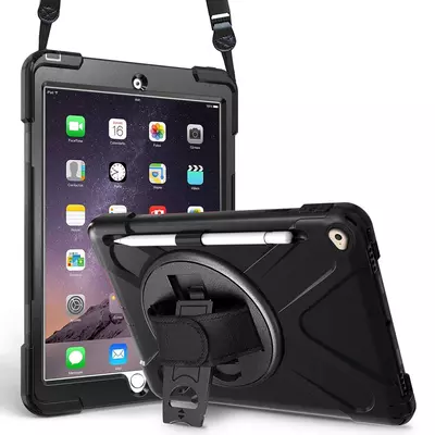 Microsonic Apple iPad Mini 4 Kılıf (A1538-A1550) Heavy Defender Siyah