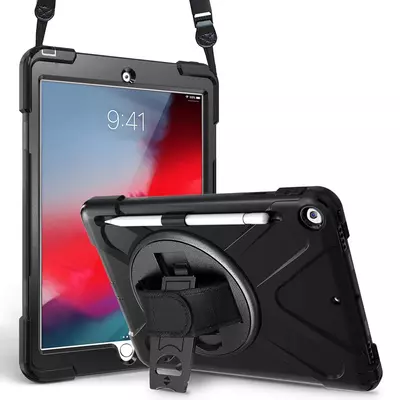 Microsonic Apple iPad Mini 5 Kılıf (A2133-A2124-A2125-A2126) Heavy Defender Siyah