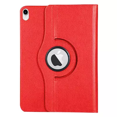 Microsonic Apple iPad Mini 6 2021 (A2567-A2568-A2569) Kılıf 360 Dönerli Stand Deri Kırmızı