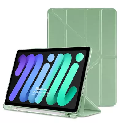 Microsonic Apple iPad Mini 6 2021 (A2567-A2568-A2569) Kılıf Origami Pencil Açık Yeşil