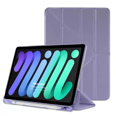 Microsonic Apple iPad Mini 6 2021 (A2567-A2568-A2569) Kılıf Origami Pencil Lila