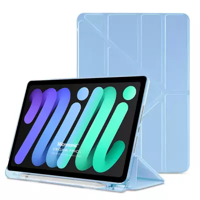 Microsonic Apple iPad Mini 6 2021 (A2567-A2568-A2569) Kılıf Origami Pencil Mavi