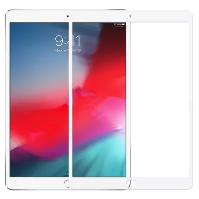 Microsonic Apple iPad Pro 10.5'' (A1701-A1709-A1852) Tam Kaplayan Temperli Cam Ekran Koruyucu Beyaz