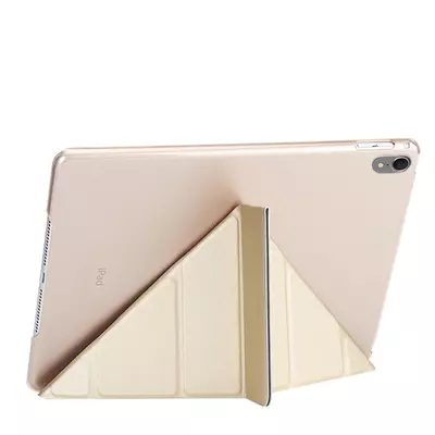 Microsonic Apple iPad Pro 11'' 2018 (A1980-A2013-A1934-A1979) Folding Origami Design Kılıf Gold