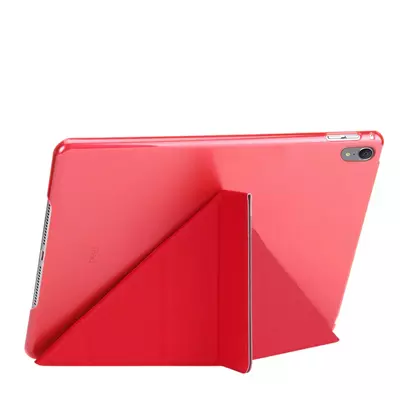 Microsonic Apple iPad Pro 11'' 2018 (A1980-A2013-A1934-A1979) Folding Origami Design Kılıf Kırmızı