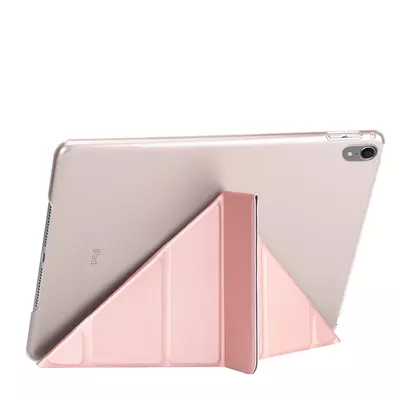 Microsonic Apple iPad Pro 11'' 2018 (A1980-A2013-A1934-A1979) Folding Origami Design Kılıf Rose Gold