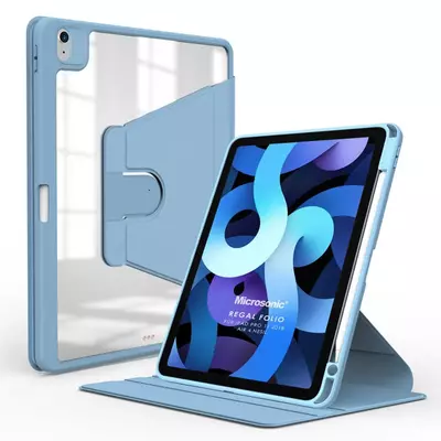 Microsonic Apple iPad Pro 11 2018 Kılıf (A1980-A2013-A1934-A1979) Regal Folio Mavi