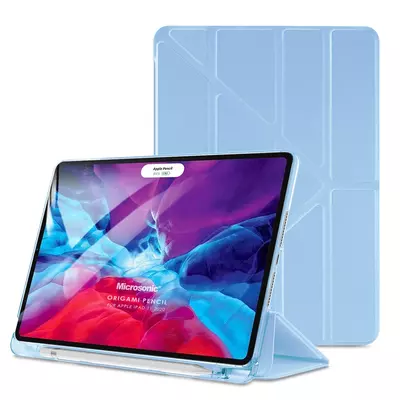 Microsonic Apple iPad Pro 11'' 2020 2.Nesil Kılıf (A2228-A2068-A2230) Origami Pencil Mavi