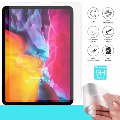 Microsonic Apple iPad Pro 11`` 2022 4. Nesil (A2759-A2435-A2761-A2762) Matte Nano Glass Cam Ekran Koruyucu