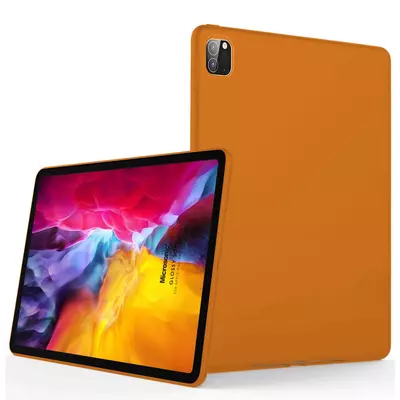 Microsonic Apple iPad Pro 11`` 2022 4. Nesil Kılıf (A2759-A2435-A2761-A2762) Matte Silicone Turuncu