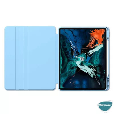 Microsonic Apple iPad Pro 11`` 2022 4. Nesil Kılıf (A2759-A2435-A2761-A2762) Regal Folio Mavi