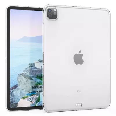 Microsonic Apple iPad Pro 11`` 2022 4. Nesil Kılıf (A2759-A2435-A2761-A2762) Transparent Soft Şeffaf