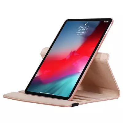 Microsonic Apple iPad Pro 12.9'' 2018 (A1876-A2014-A1895-A1983) Kılıf 360 Dönerli Stand Deri Mavi