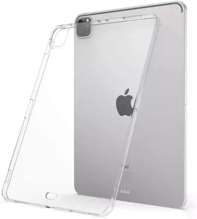 Microsonic Apple iPad Pro 12.9'' 2021 5. Nesil (A2378-A2461-A2379-A2462) Transparent Soft Beyaz