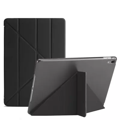 Microsonic Apple iPad Pro 12.9'' 2018 (A1876-A2014-A1895-A1983) Folding Origami Design Kılıf Siyah